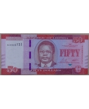 Либерия 50 долларов 2022 UNC. арт. 4281